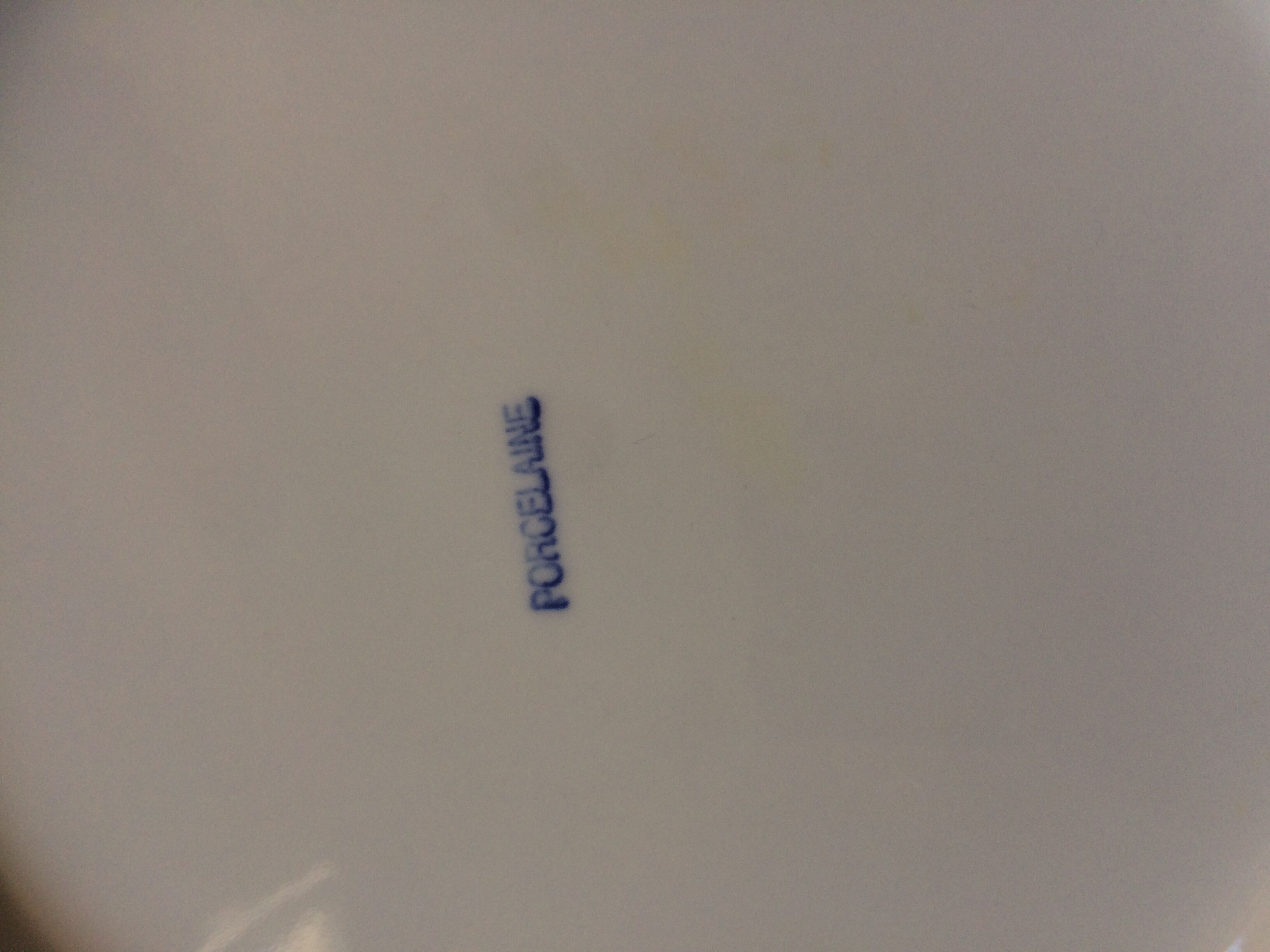 Plate motif epi Porcelain