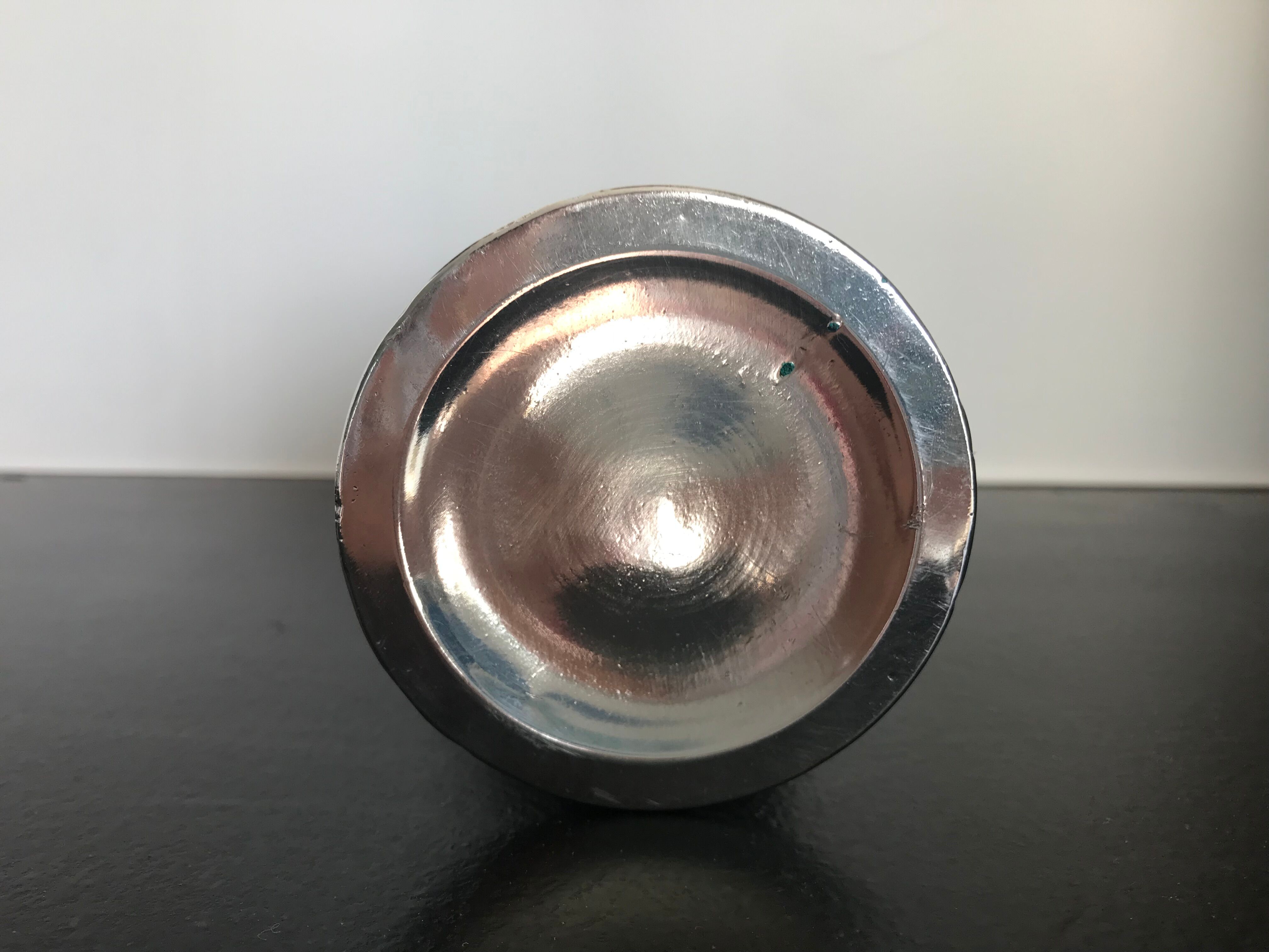 Antique silver metal vase