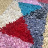 Small Moroccan rug - Vintage Art Deco rug - The Moroccan rug