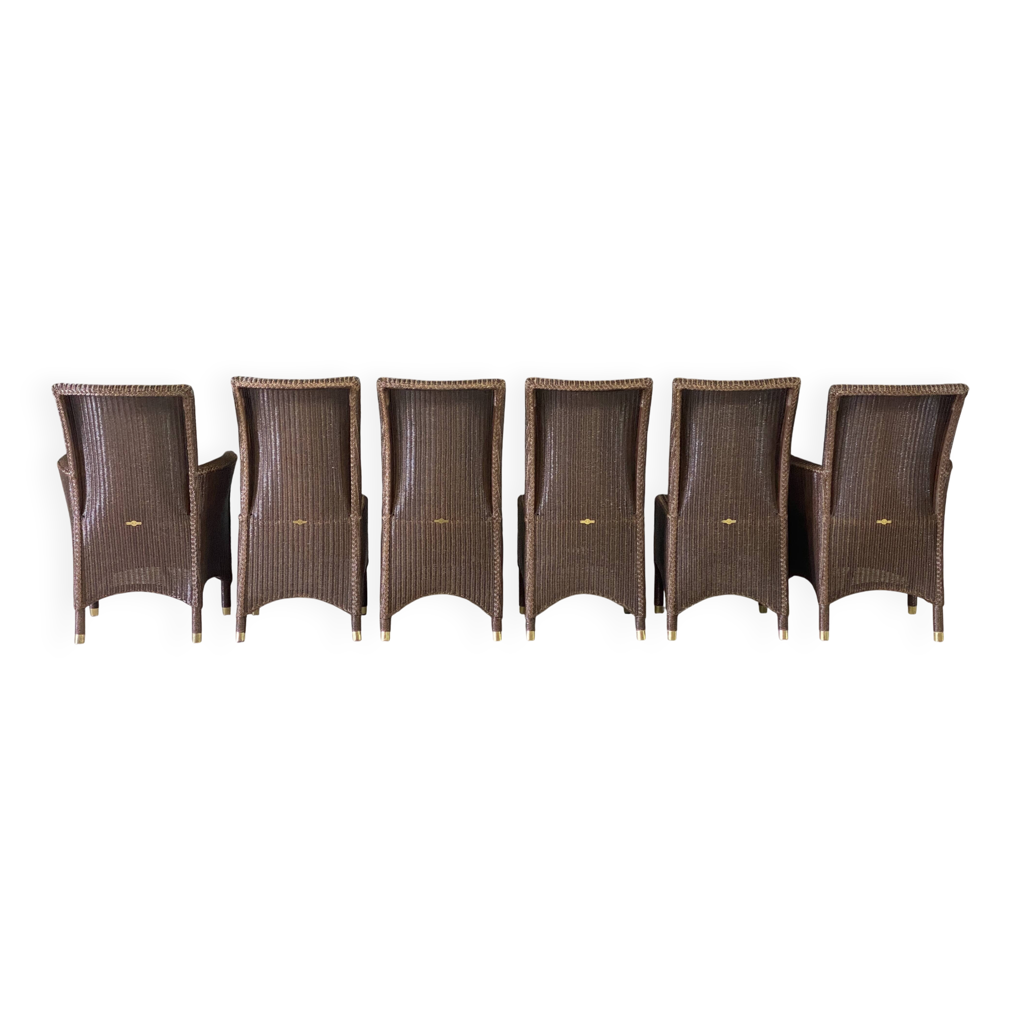 Vincent Sheppard wicker dining set, 8 pieces