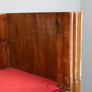 1930s Antique Cabinet with Writing Area in Walnut Finish ,Czechoslovakia