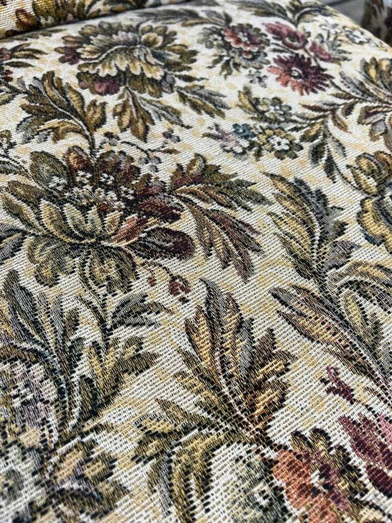 Vintage floral cocktail chair / armchair / single seater armchair