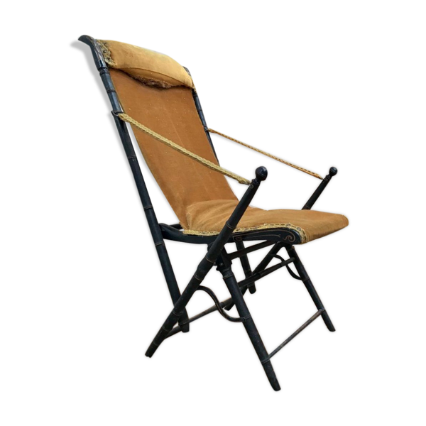 FAUTEUIL PLIANT DE LA FIN DE L'ÉPOQUE VICTORIENNE