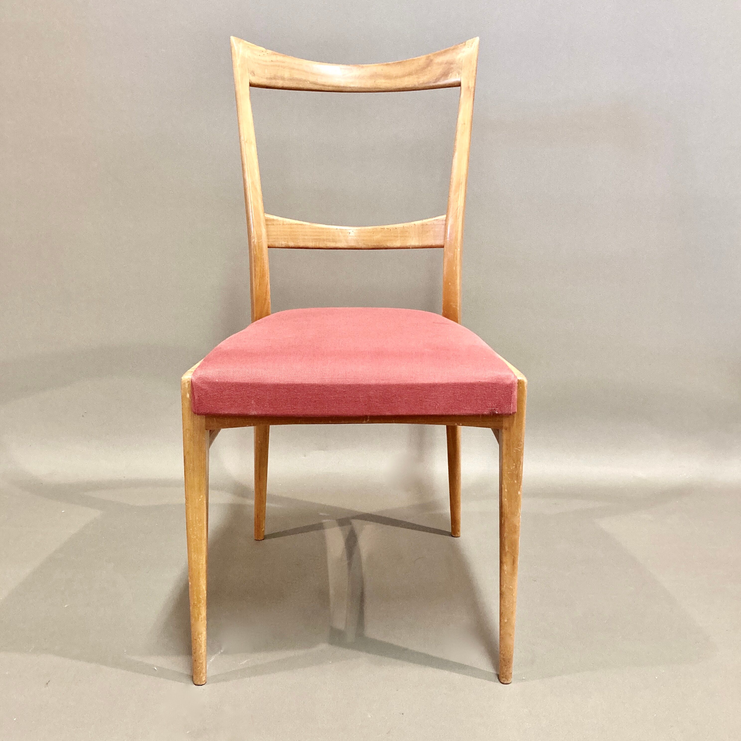 Set of 5 scandinavian chairs 1950