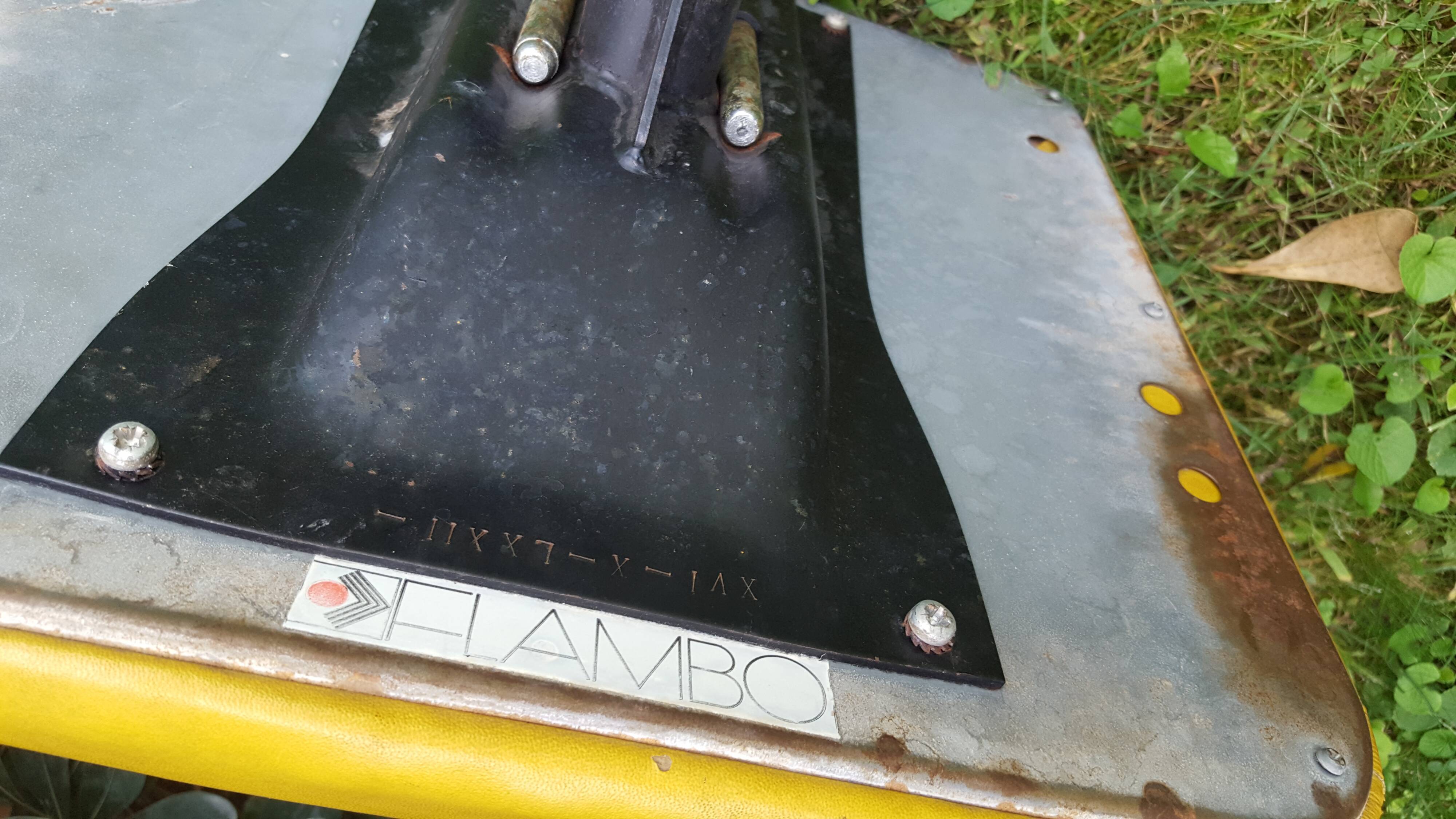 Fasem chair design Henri Liber, mustard color