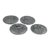 H1Y set of 4 faceted plates in Biedermeier style