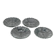 H1Y set of 4 faceted plates in Biedermeier style