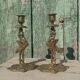 Bougeoirs anciens en bronze