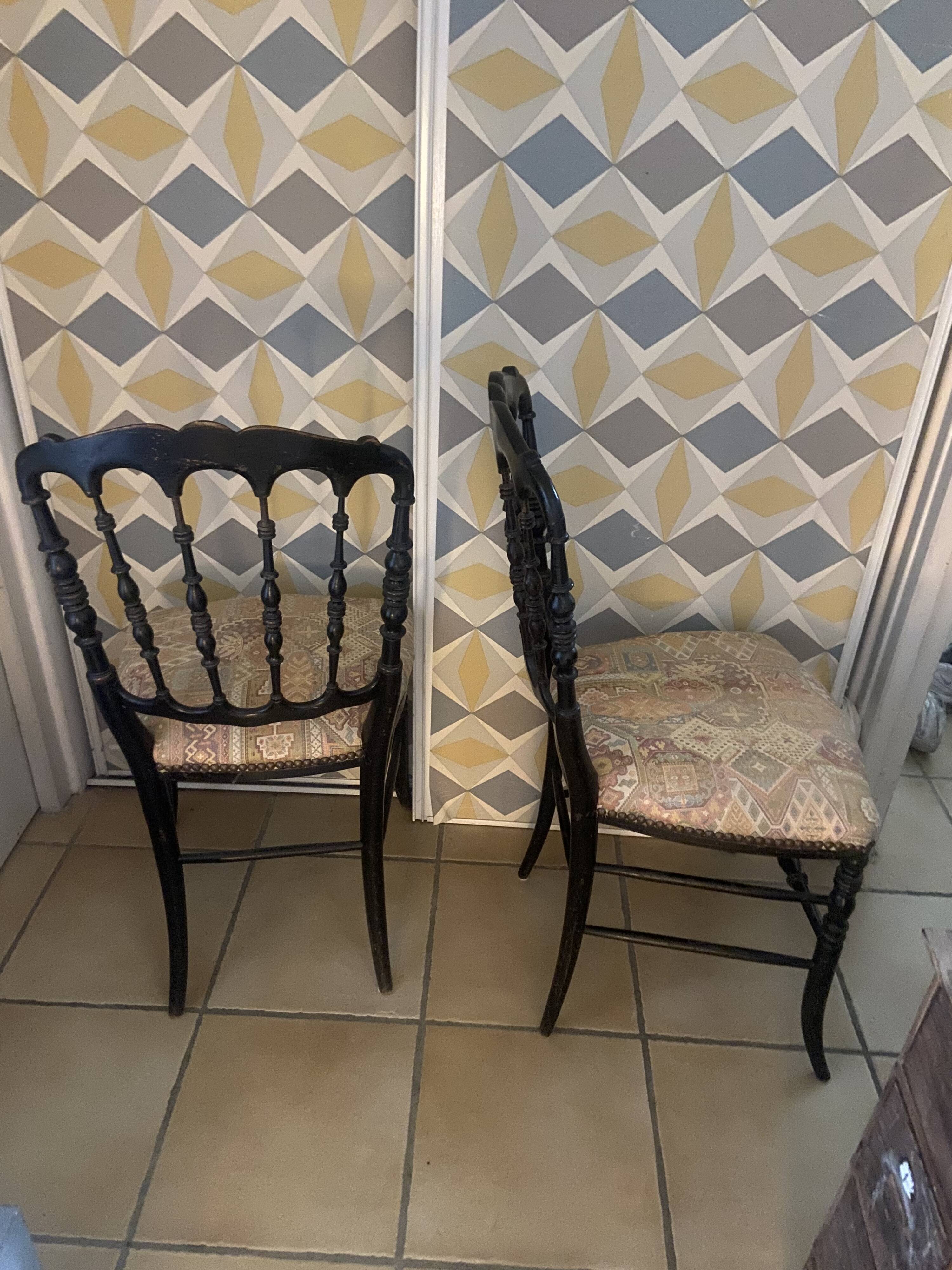 Pair of Napoleon III chairs
