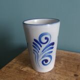 Alsace stoneware tumbler mug glass