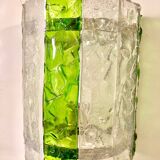 Pair of Murano glass wall lights Abano Poli by Poliarte, Italy 1970