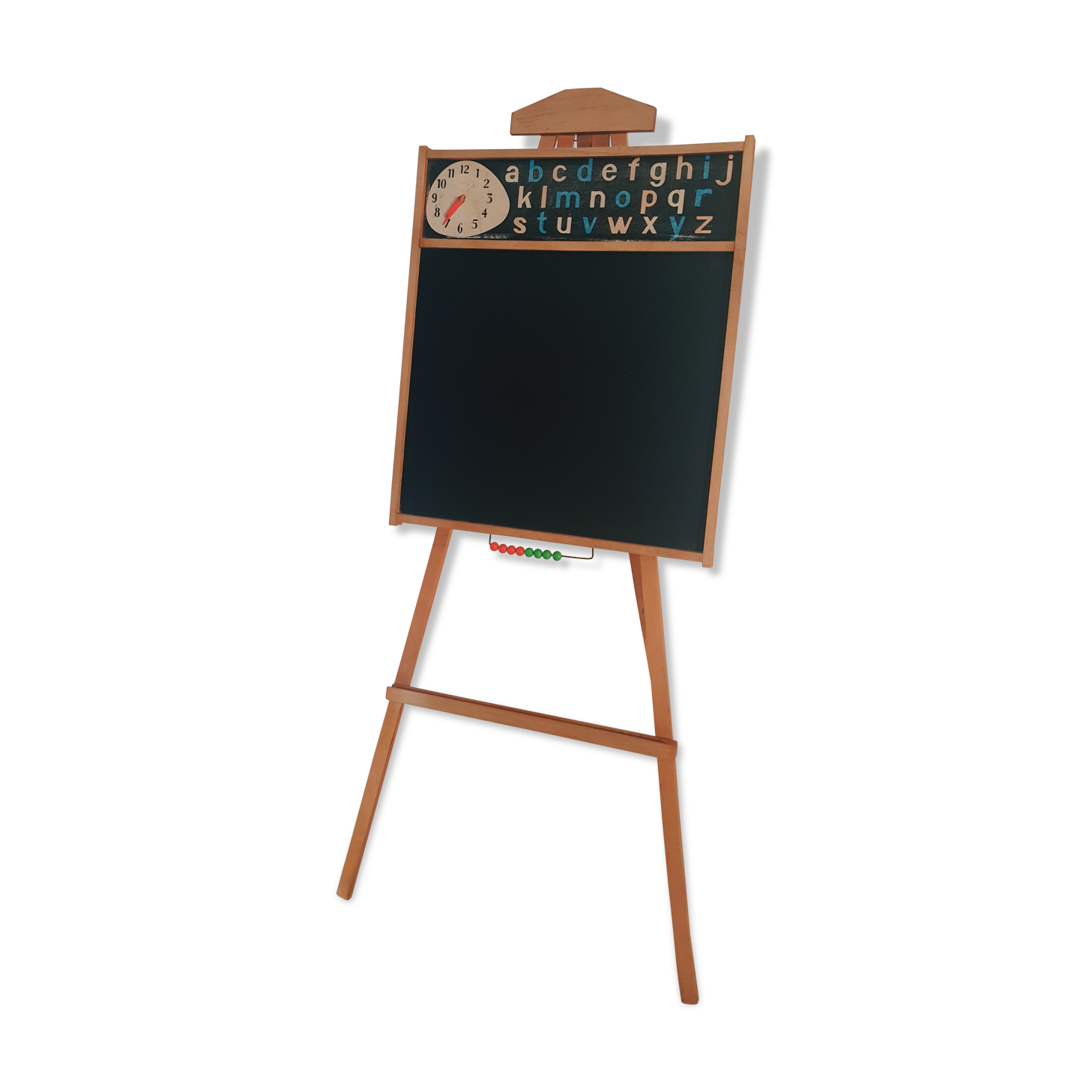 Vintage school table with abacus