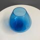 Empoli Blue large cognac glass shape vase 1960s