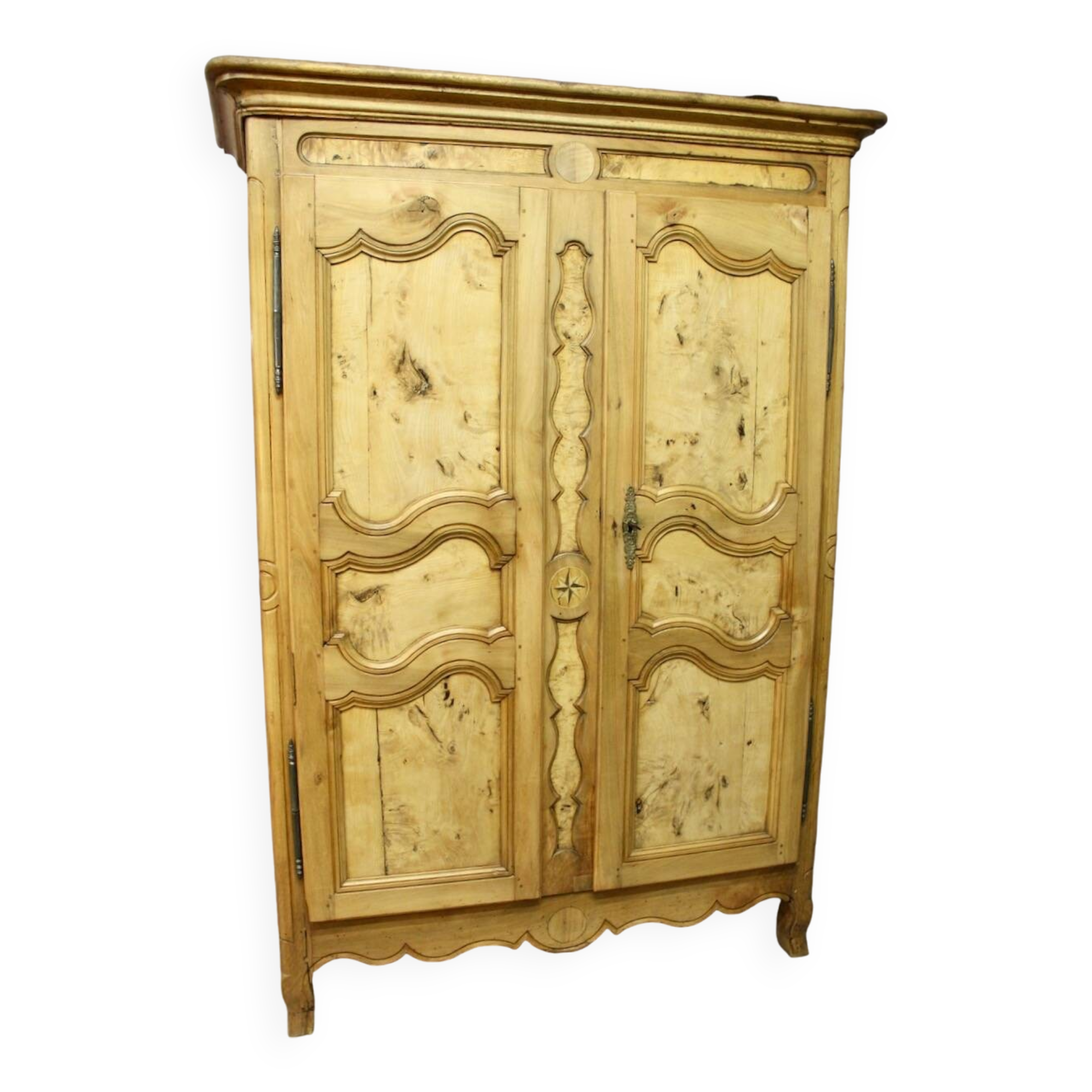 19th Century Bressane Cabinet in Burl Ash
