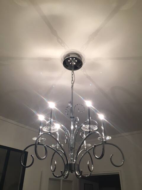 Metal chandelier