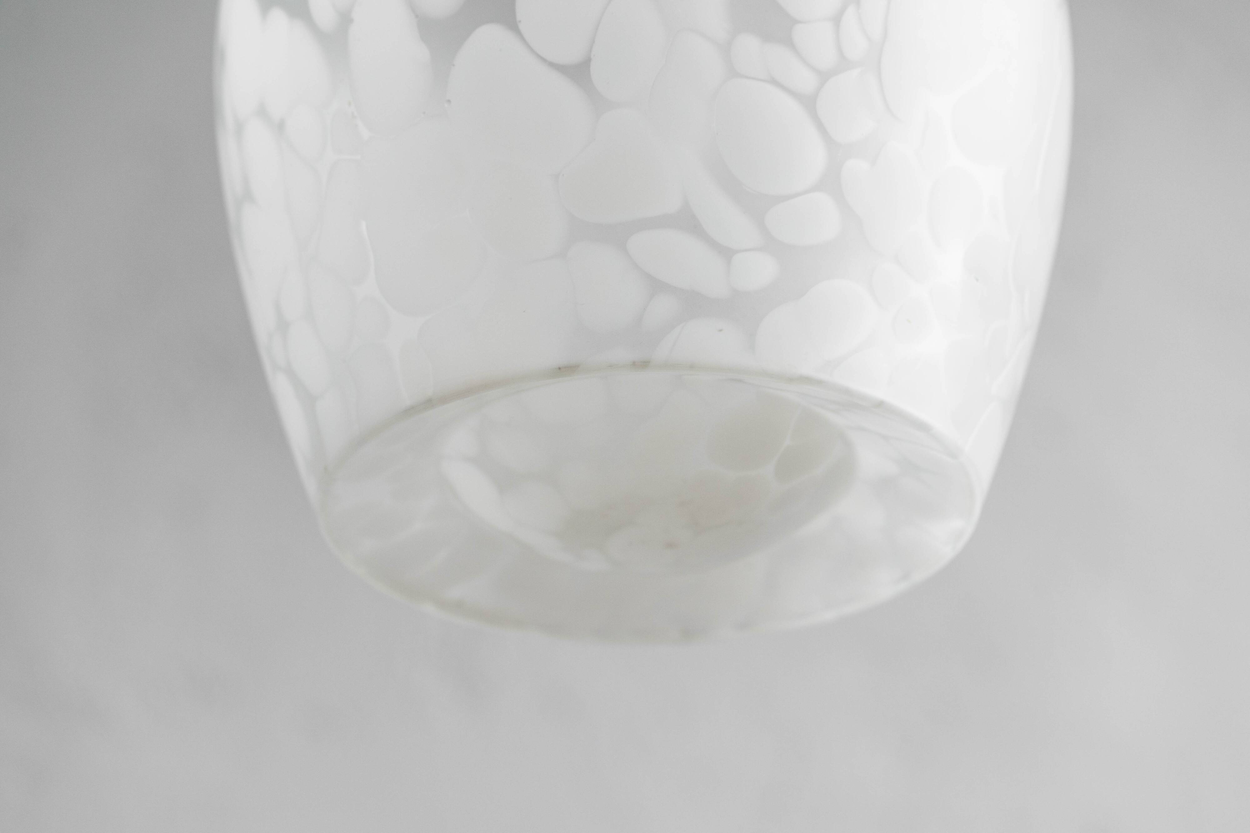 Czechoslovak Flakestone Glass Hanging Lamp, 1970s