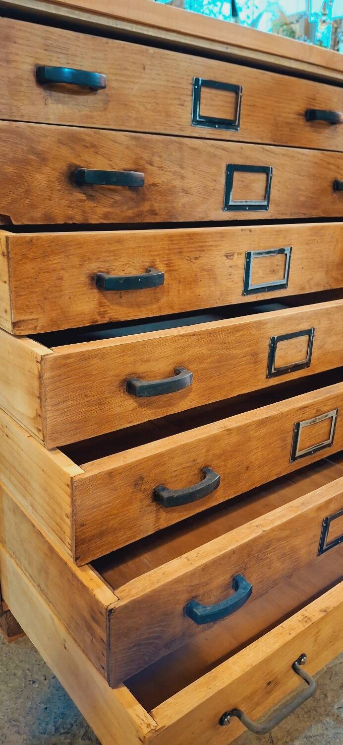 Craft cabinet with drawers