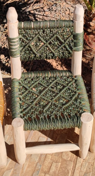 Macramé children's chair