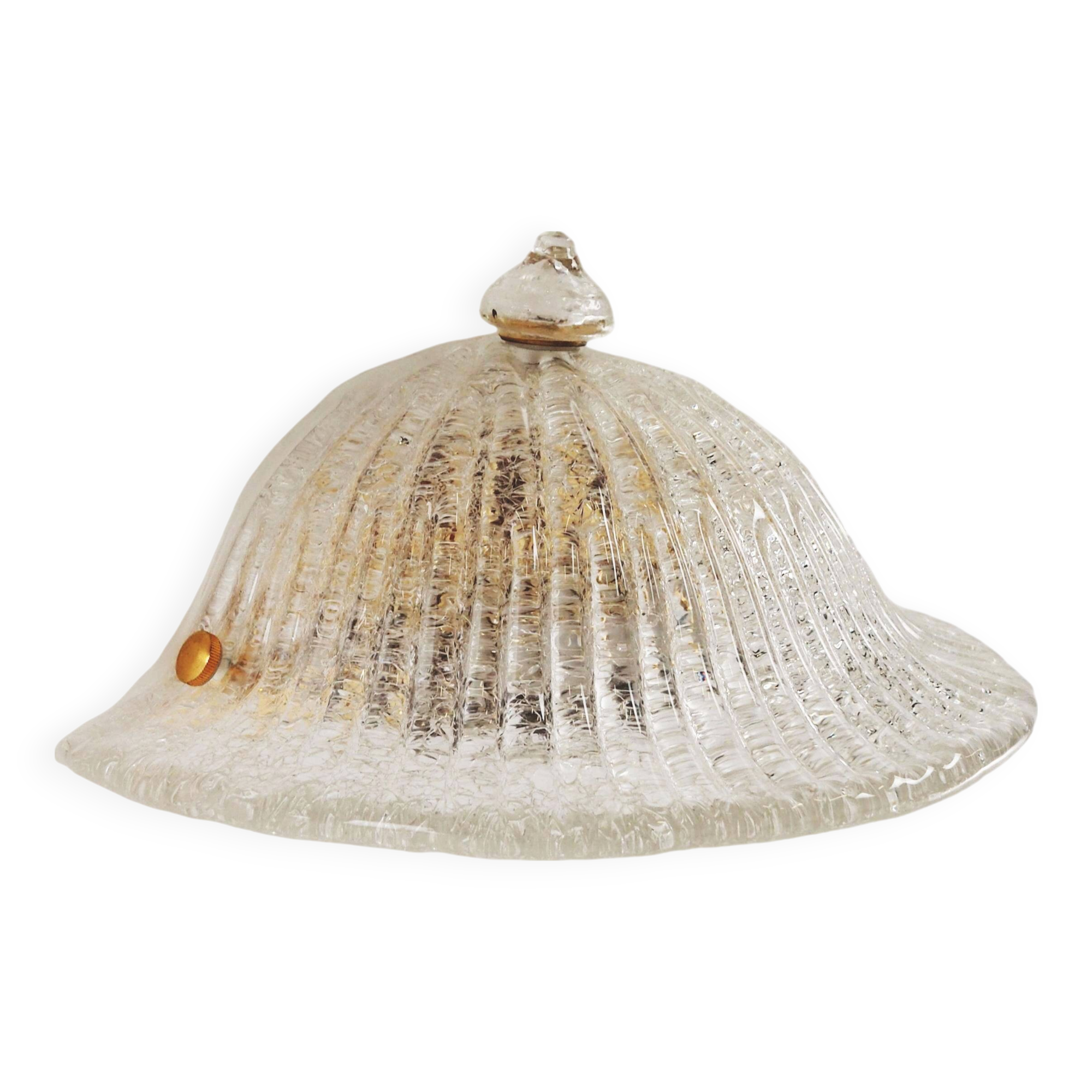 Wall lamp, Murano glass, Italian design, 1970s, manufacture: Italy