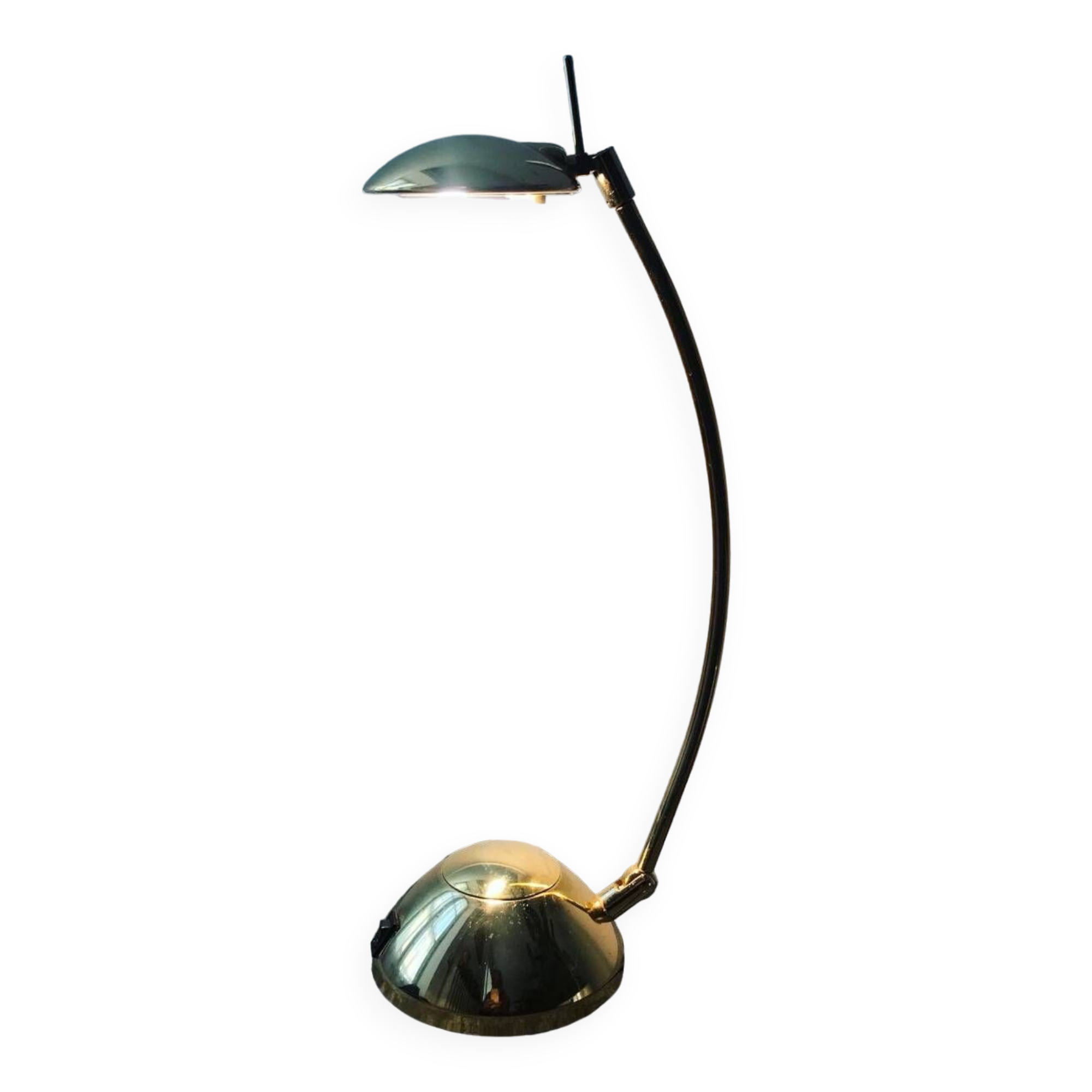Vintage Arc Style Gold Desk Lamp
