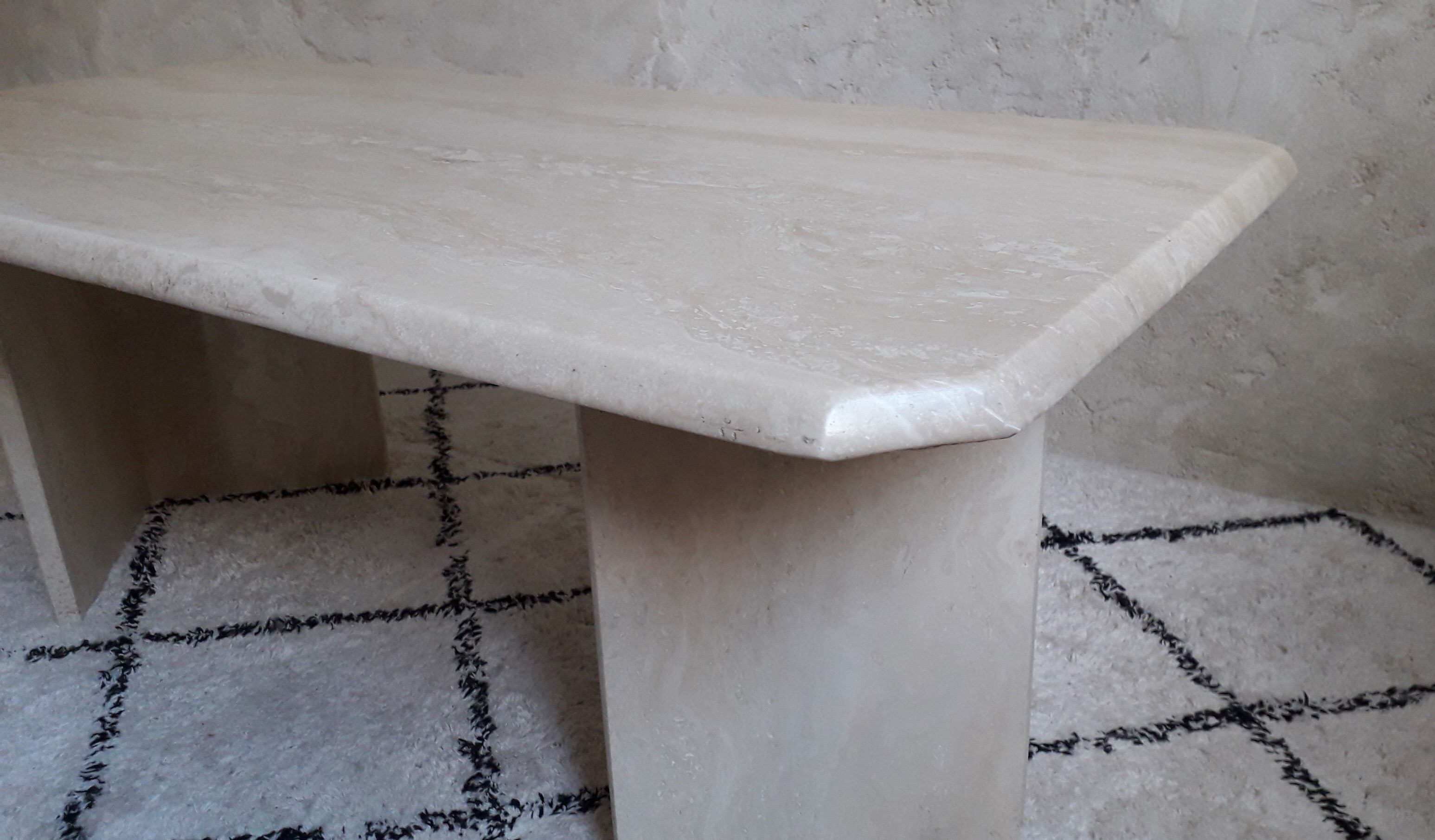 Low table in travertine
