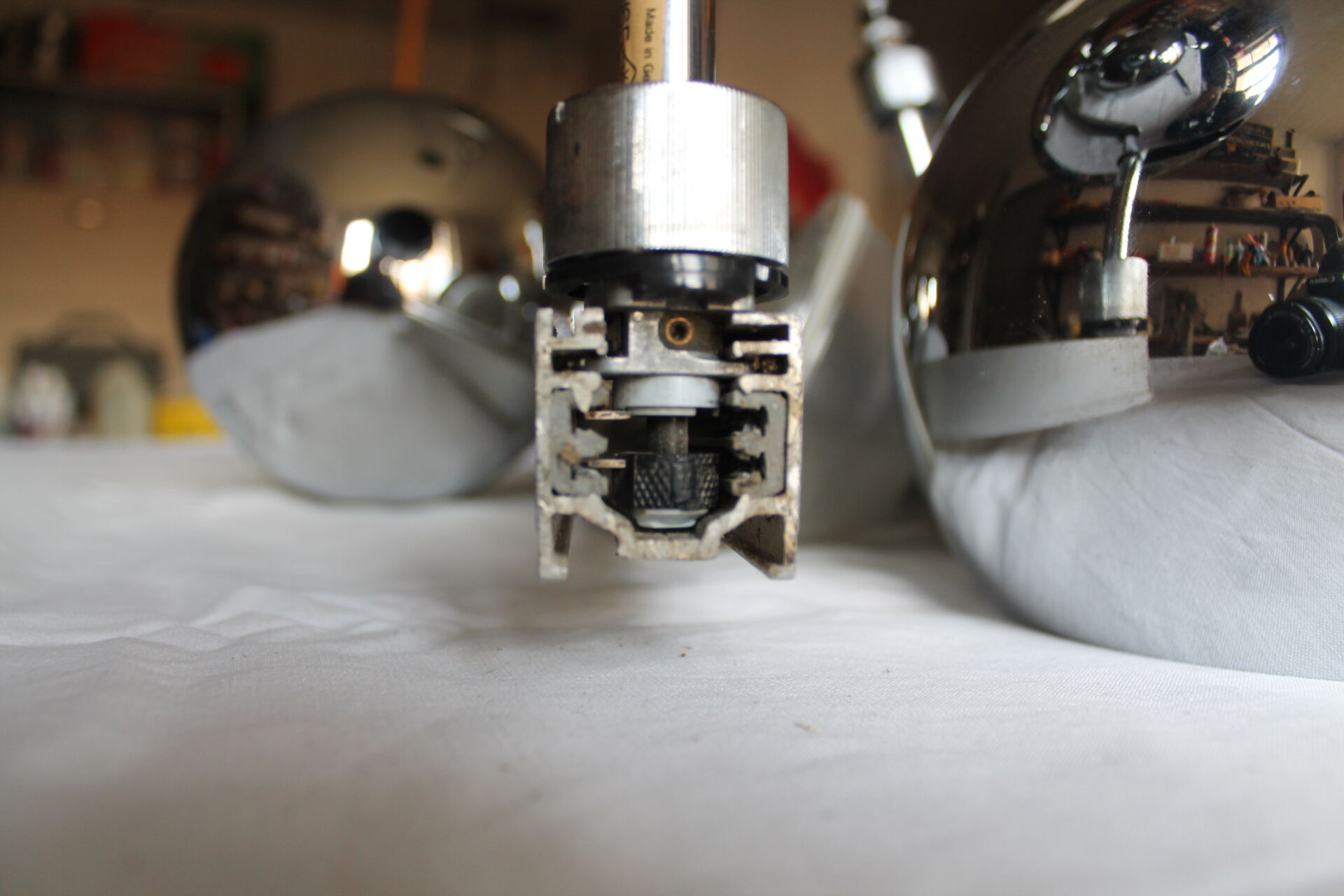 5 chrome spotlights lights Staff seventies ramp