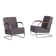 Bauhaus Armchairs in Beech and Chrome from Mücke-Melder, Czech, 1930s, Set of 2