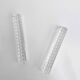 Suite of 6 knife holders in crystal relief gridded