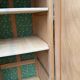 Parisian Art Deco wardrobe, renovated with raw wood.