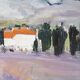 Painting by Nagao Usui "Landscape of Provence"