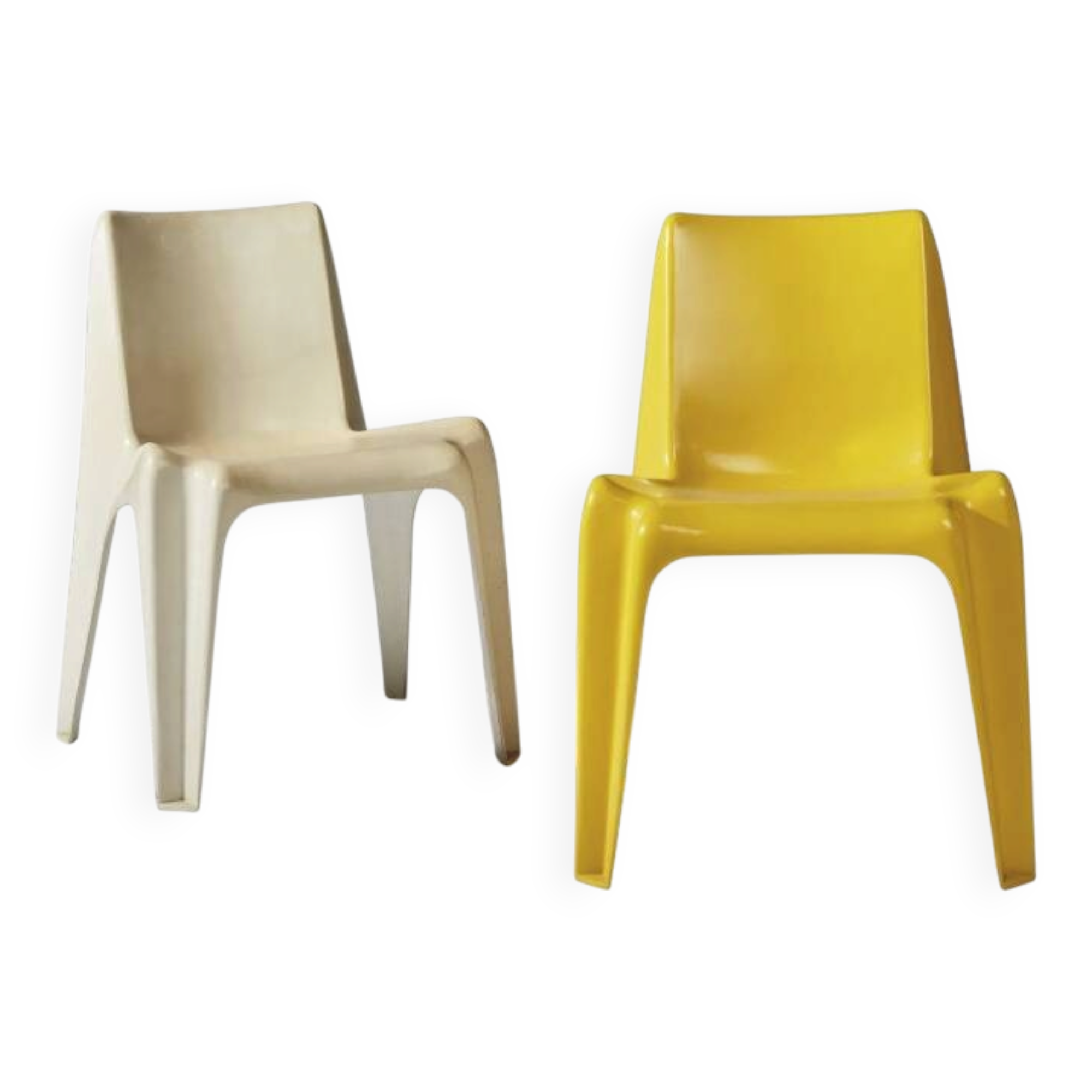 Deux chaises cantilever modèle BA1171, Helmut BATZNER