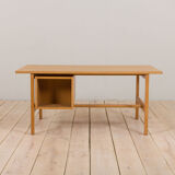 Bureau en chêne danois modèle 156 par Hans J. Wegner pour Getama, années 1970