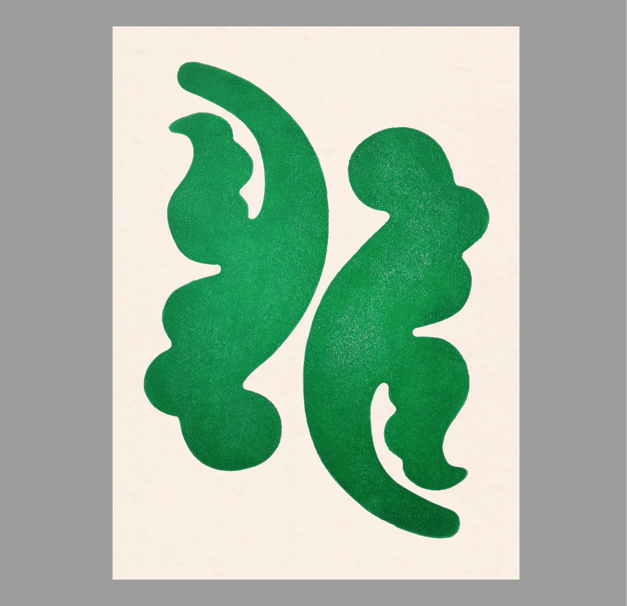 Painting on paper - contemporary abstract painting - signed Eawy