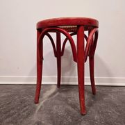 Tabouret craie rouge années 50