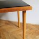1960's Long Coffee Table with Black Opaxite Glass