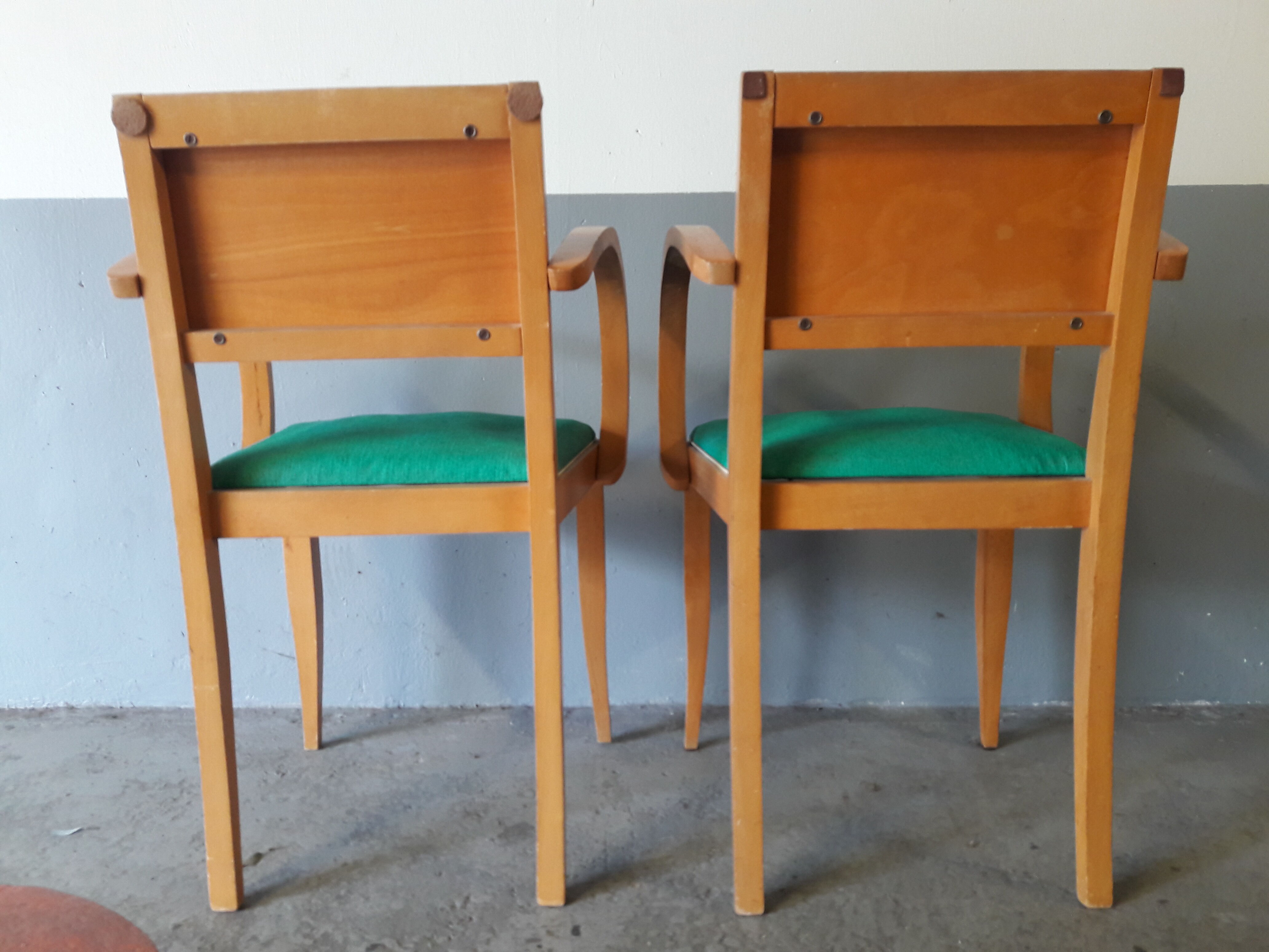 Pair of Bridge armchairs