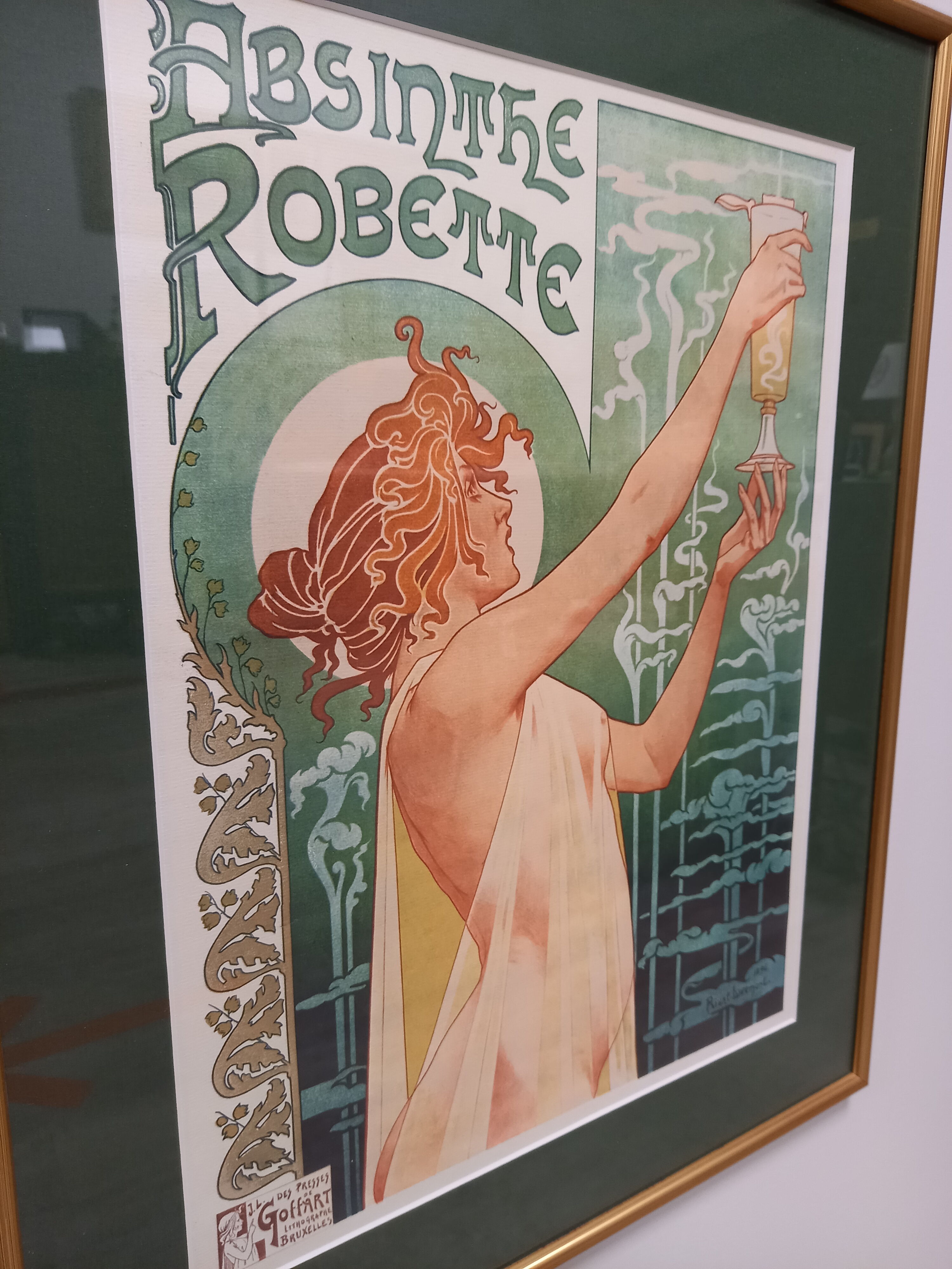 Framed poster Absinthe Robette