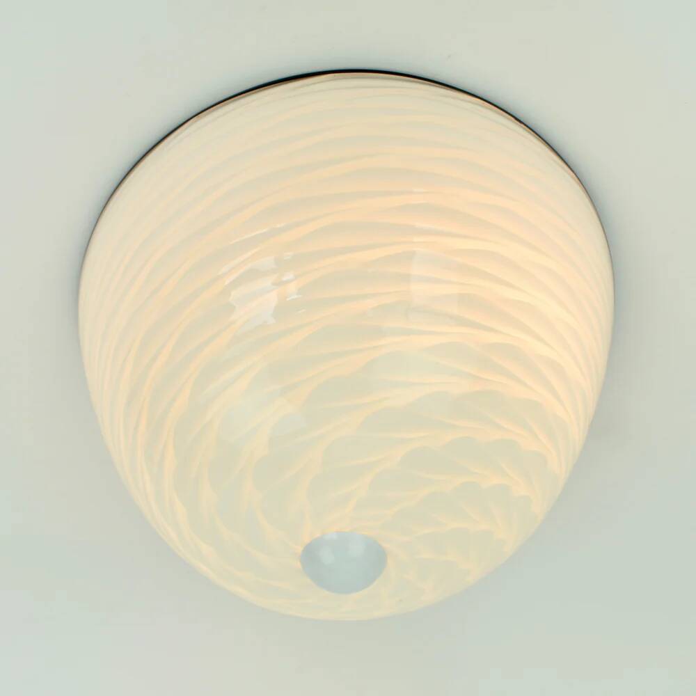 Vintage Artigianato Muranese Murano Flush Mount Ceiling Light