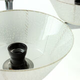 Lustre art déco en chrome, Tchécoslovaquie circa 1940