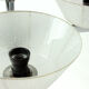 Art deco ceiling light in chrome, Czechoslovakia circa 1940s