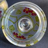 Non-selfish night service - art nouveau - hand-decorated satin blown crystal