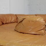 Leather modular sofa, 7 elements, 70s