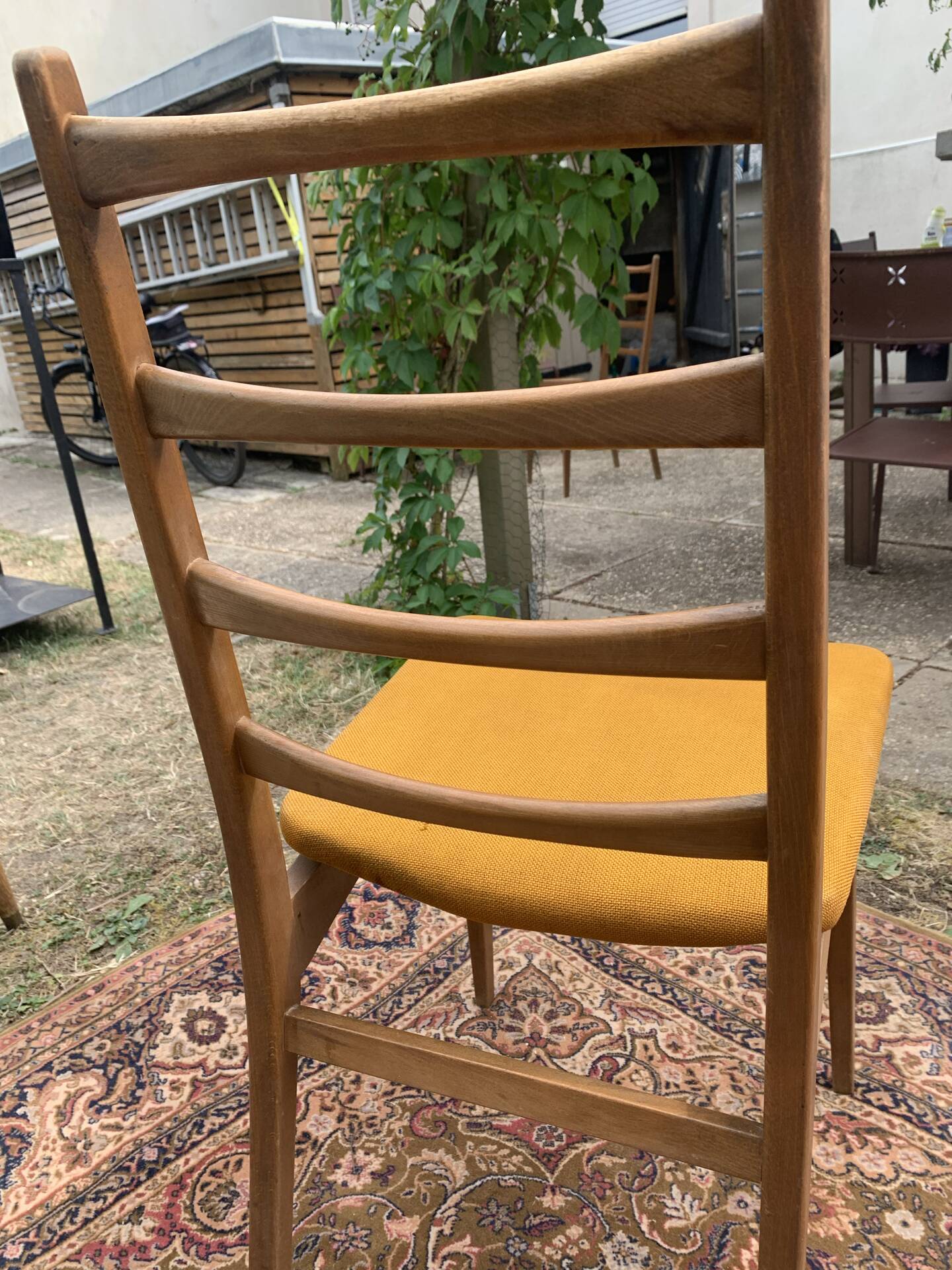 Pair of Vintage Scandinavian "Ladderback" Chairs (1960) - To Restore