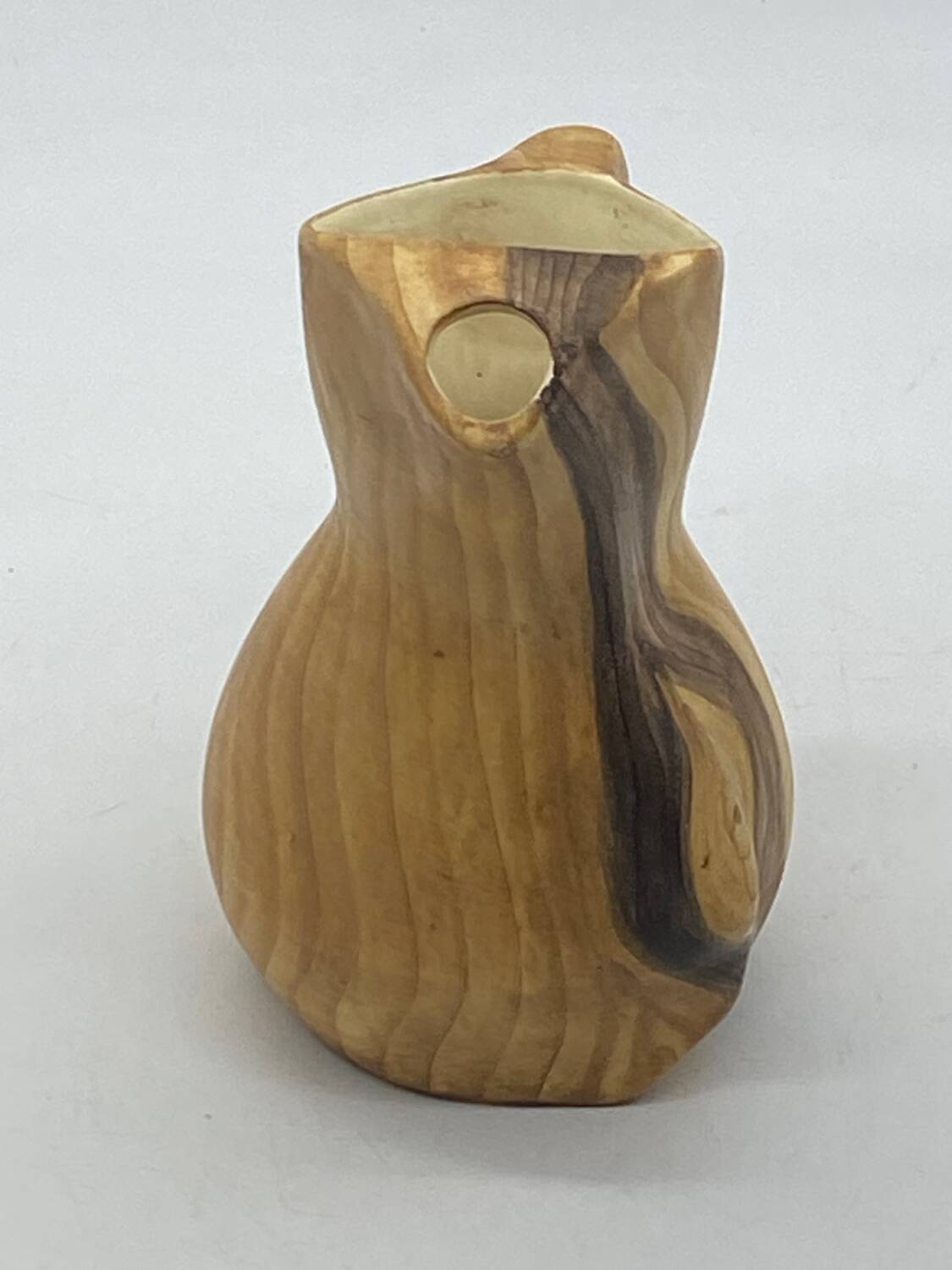 Vintage ceramic pitcher Vallauris Grandjean Jourdan imitation wood