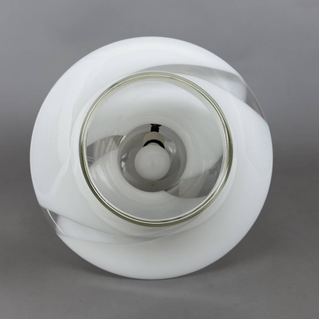 Mushroom table lamp in Murano glass by De Majo, large vintage design from the 70s.