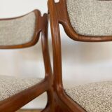 Set of 4 rosewood chairs Johannes Andersen