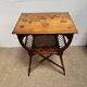 Table d’appoint / Lecture Style Esthétique Victorien, marqueterie 1880