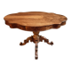 French antique walnut violin table, centre table with drawer, circa 1880–1900.