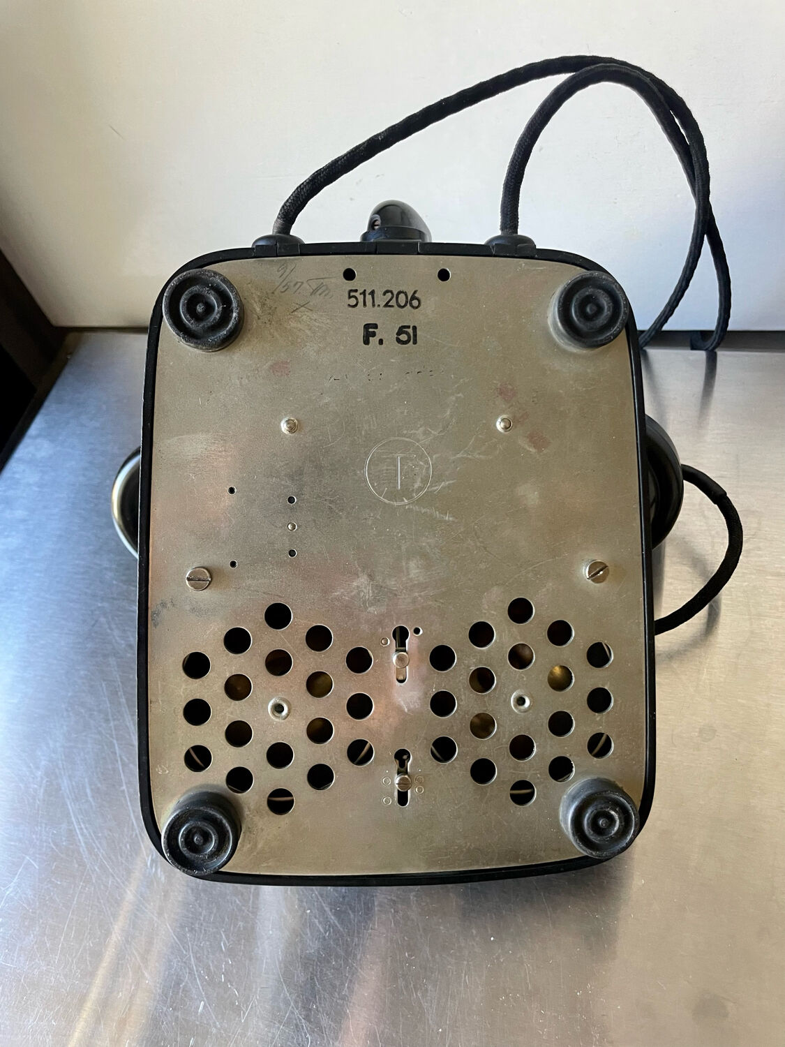 1940’s Scandinavian Bakelite Rotary analog Telephone