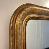 Miroir ancien Louis-Philippe en bois dorée
